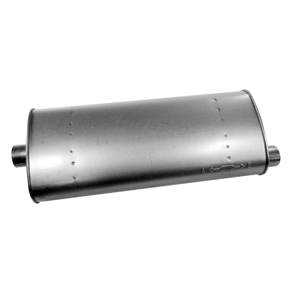 17165 – WALKER EXHST Exhaust Muffler, OE Replacement 11 Inch Width x 5-1/2 Inch Height Oval Aluminized Steel Case Sin...
